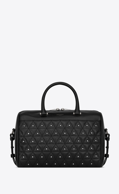 SAINT LAURENT クラシック ダッフル 6 レディース DUFFLE 6 in matelassé leather all over studs a_V4